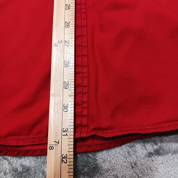 IZOD Men's‎ Button-Down Long Sleeve Casual Shirt Size XLarge Red - Picture 11 of 14